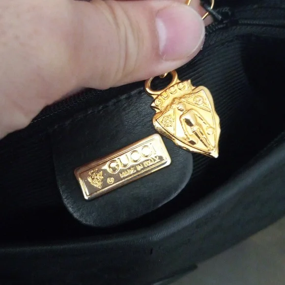 Authentic Vintage Gucci Interlocking GG Monogram Micro Guccissima Web Hobo Bag - Picture 8 of 10